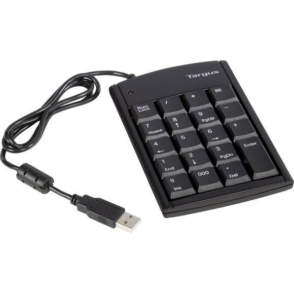 Targus portable Numeric keypad hub with USB black - Picture 1 of 8
